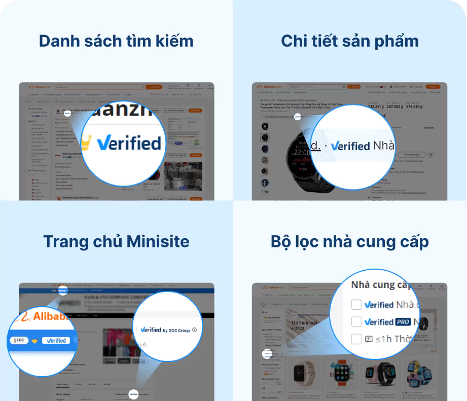 Verified Supplier Nhà cung cấp đã được xác minh